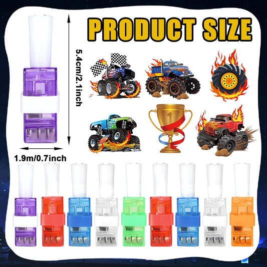 CHUNNIN monster truck finger light design 2 captures action vibes for classroom prizes and games