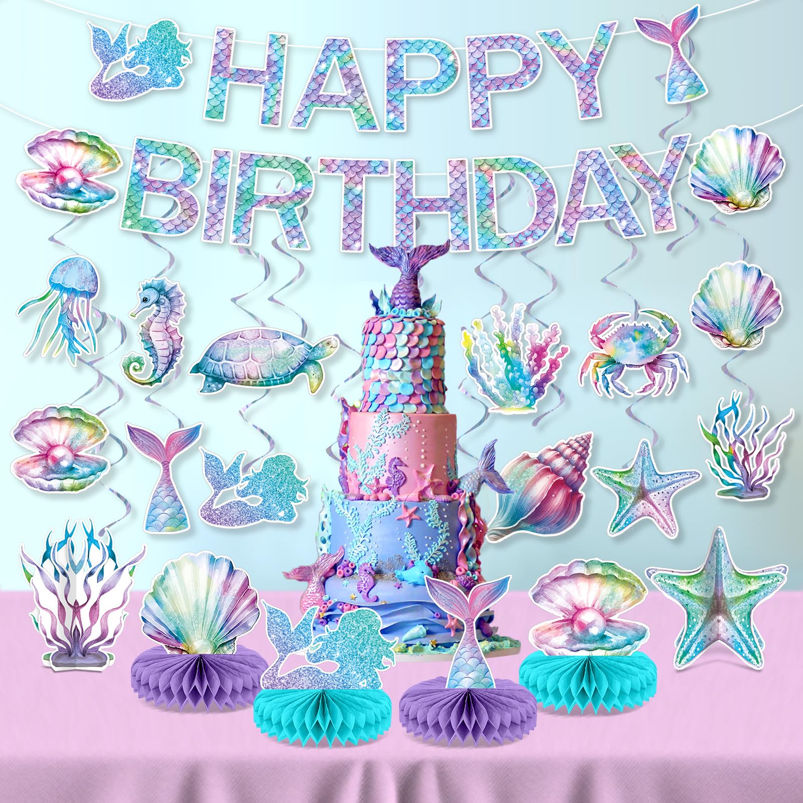 CHUNNIN ocean-themed cutouts showcase shells and sea life accents.