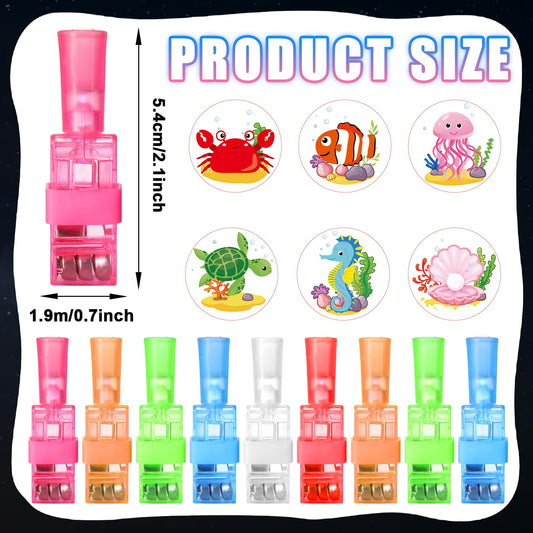 CHUNNIN sea-animal pattern LED finger light adds colorful glow for kids.