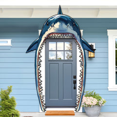 CHUNNIN shark party backdrop suitable for photo booth and events.