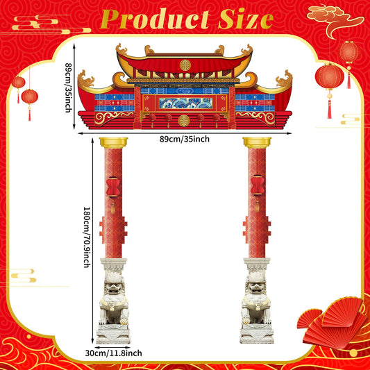 CHUNNIN spring festival door banner setup 71x12in showcasing vibrant colors for photos.