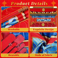 CHUNNIN spring festival door banner two-piece display creates a balanced festival backdrop.