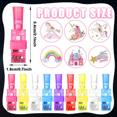 CHUNNIN Unicorn Finger Light projects colorful silhouettes for guests