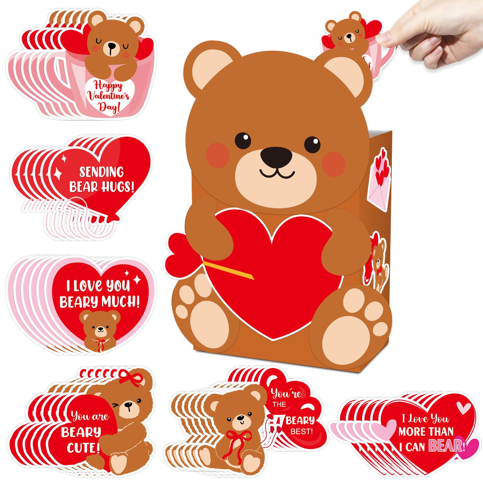CHUNNIN bear mailbox ready for Valentine’s Day classroom gifting