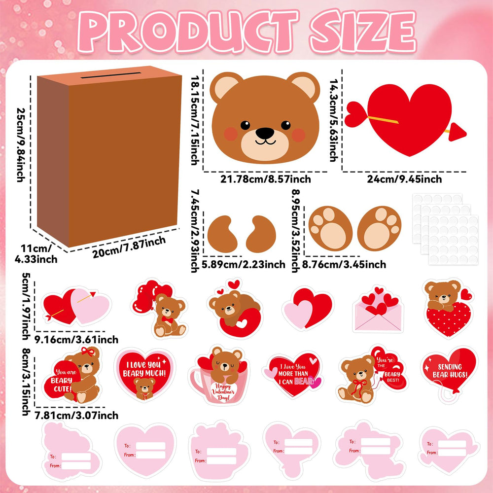 CHUNNIN 48-card Valentine greeting card pack for messages