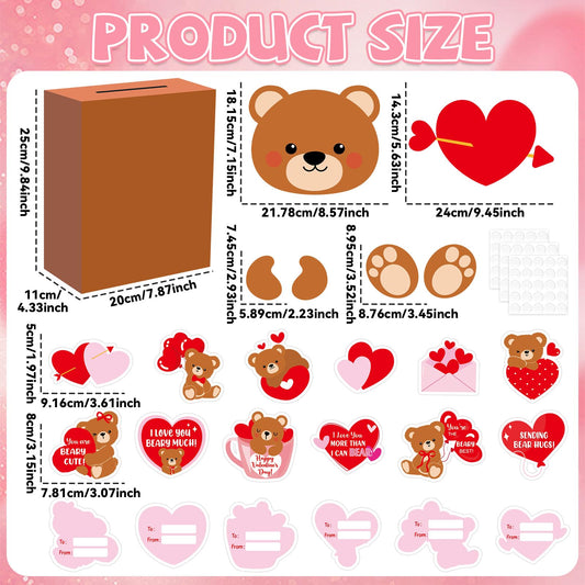 CHUNNIN 48-card Valentine greeting card pack for messages