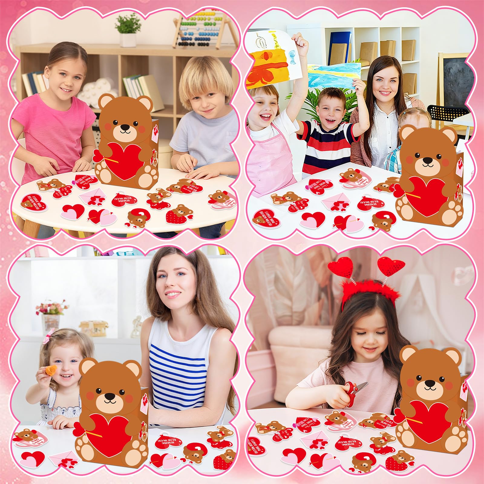 CHUNNIN classroom decoration using bear Valentine kit