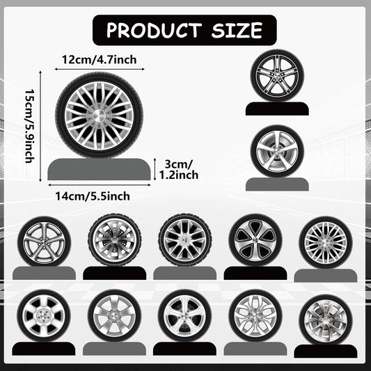 CHUNNIN wheel tire table topper provides stable decor for racing themes.