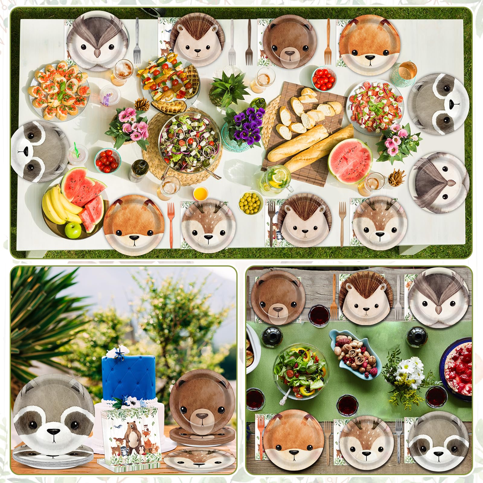CHUNNIN woodland creature designs bring playful ambiance to gatherings.