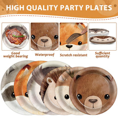 CHUNNIN woodland napkins, 6.5 inches, for quick cleanups and coordinated forest style.