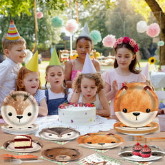 CHUNNIN forest-themed tableware enhances baby showers and birthdays with whimsy.