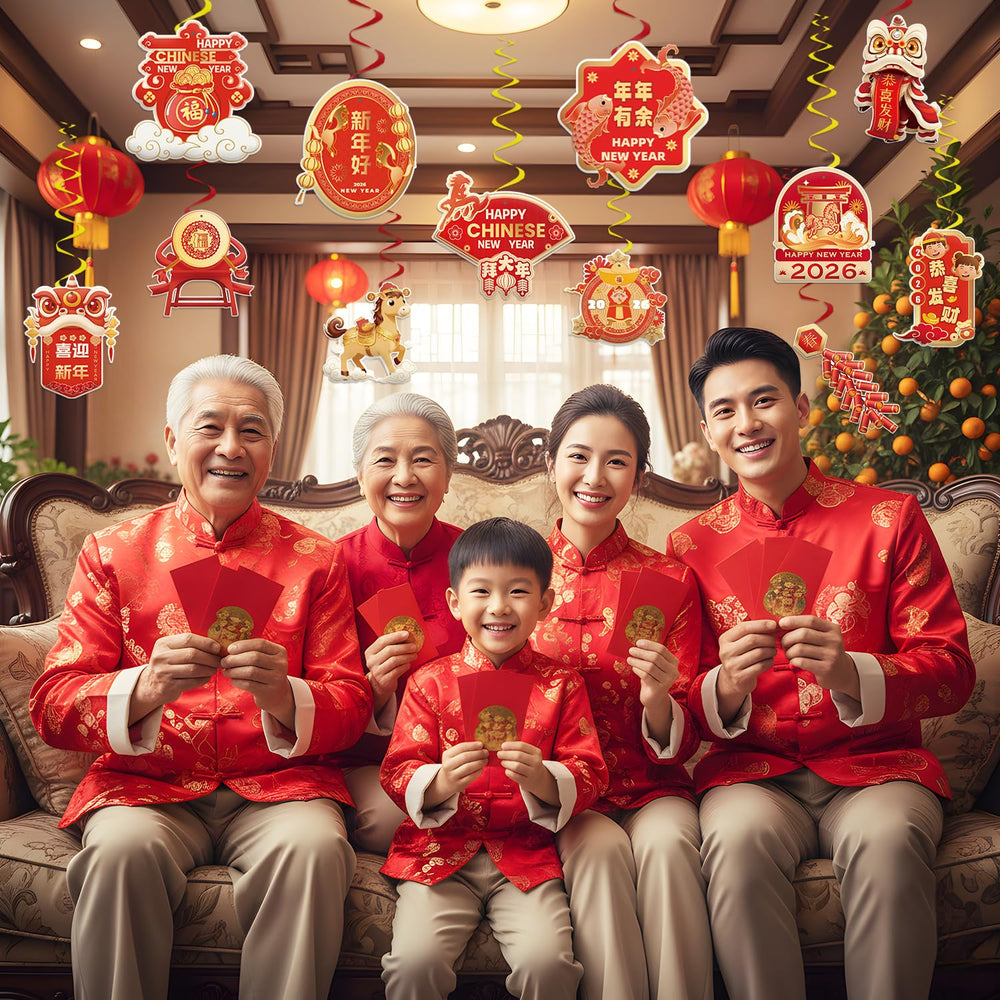 CHYAGCLT year of the horse foil decor as a focal celebratory piece