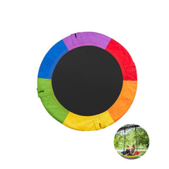 Chyxqh 40-inch dish tree swing fabric cover protects a round swing from rain and sun.