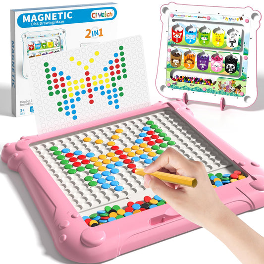 Ci Vetch 2-in-1 magnetic drawing board with color maze for creative play.