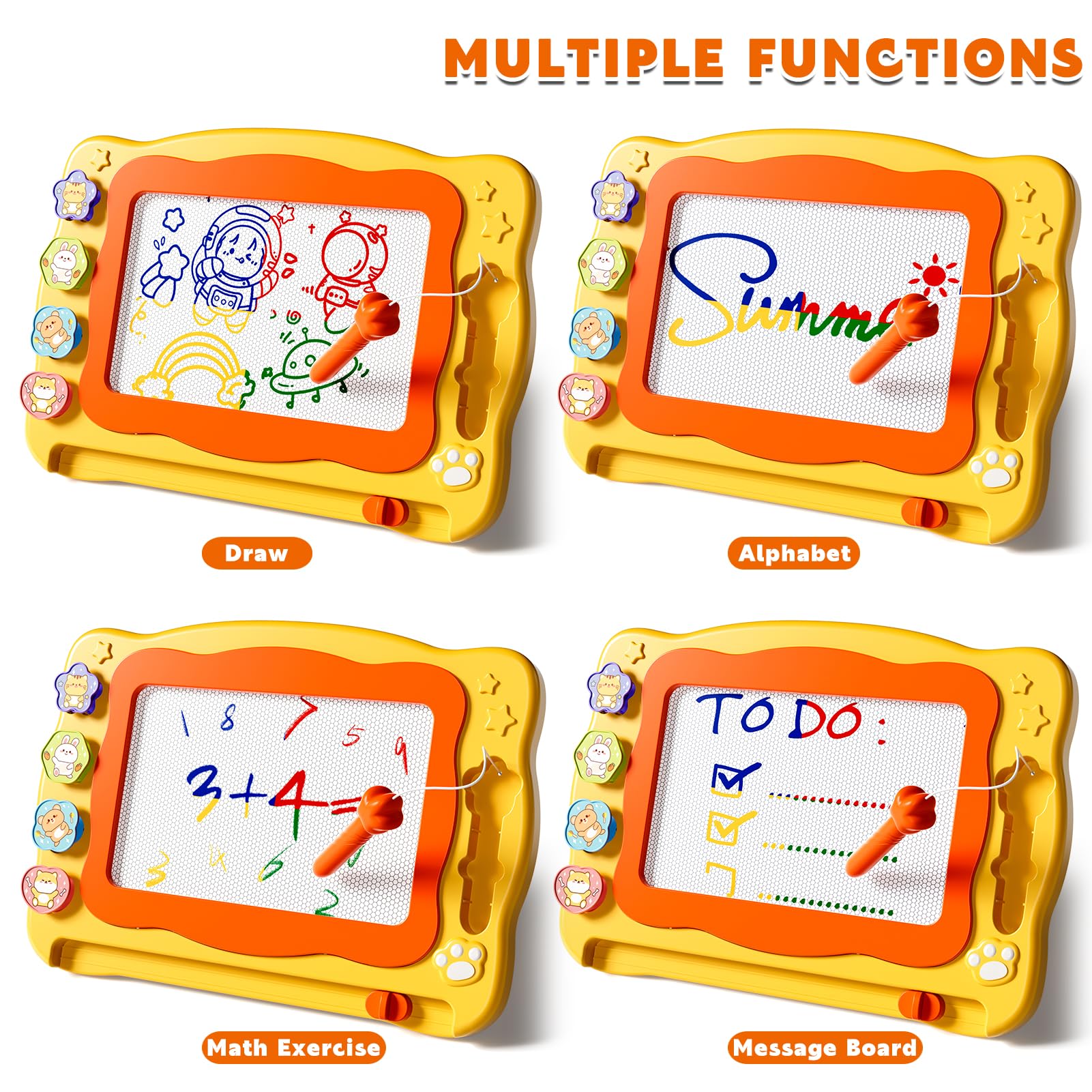 Ci Vetch included rulers and drawing cards support basic shapes.