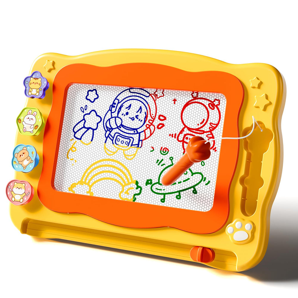 Ci Vetch large magnetic drawing board doodle area for mess-free creativity on the go.