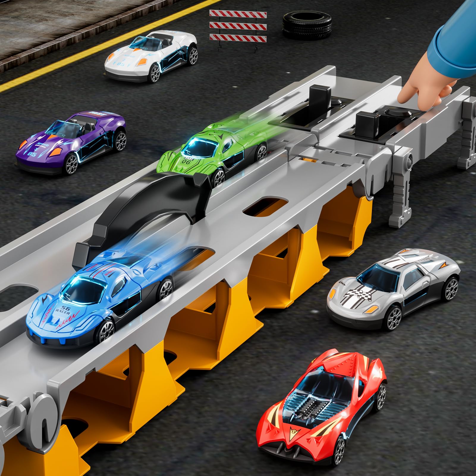Ci Vetch built-in storage spaces keep the 24 cars organized