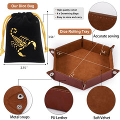 CiaraQ velvet dice pouches illustrating portable storage and organization