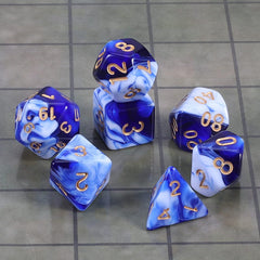 CiaraQ blue velvet dice bag protecting dice between sessions
