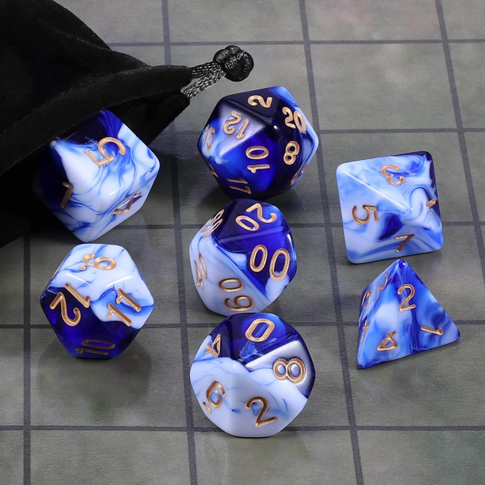 CiaraQ eco-friendly acrylic dice close-up, waterproof and durable