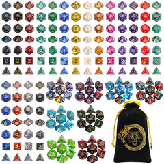 CiaraQ DND dice sets, 182 pieces, ready for varied game scenarios