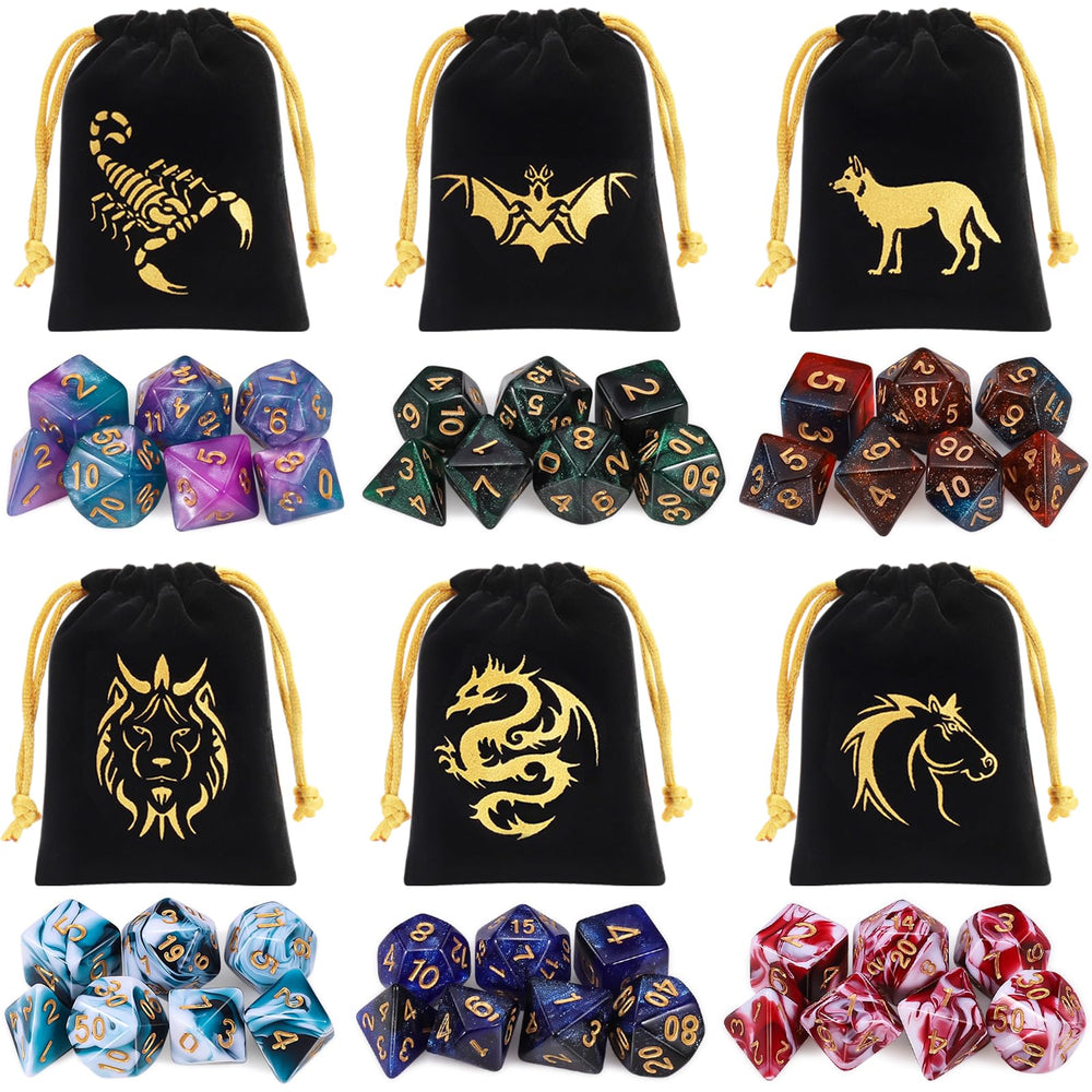 CiaraQ dice close-up with golden engraved numbers for quick readability