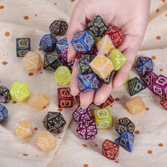 CiaraQ polyhedral D10 percentile die with clear numerals for percentile rolls.