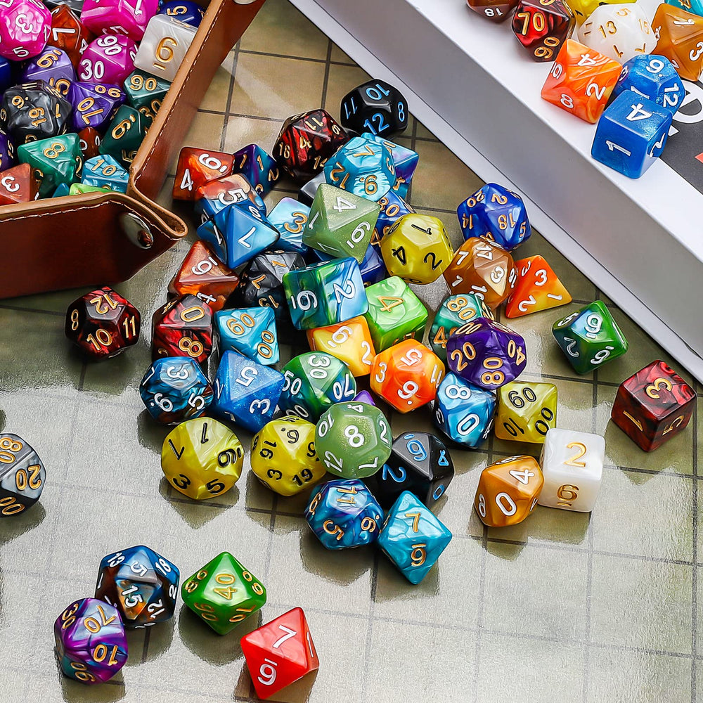 CiaraQ d20 dice with uniform shape for fair rolls.