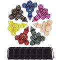 CiaraQ polyhedral D4 die in vibrant multi-color for precise damage rolls.