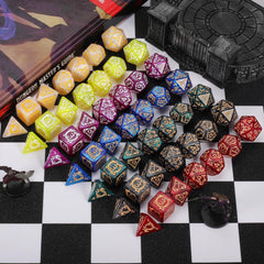 CiaraQ polyhedral D6 die in bright colors for smooth skill checks.