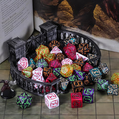 CiaraQ dice bag included keeps all pieces organized and portable.