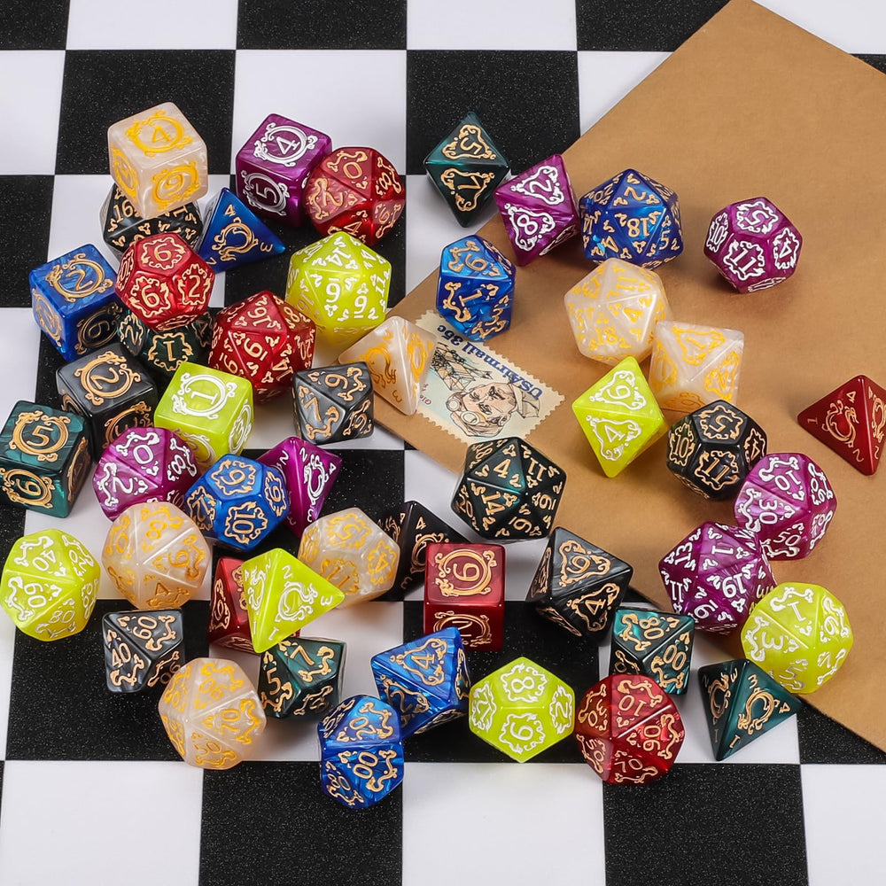 CiaraQ polyhedral D% percentile die for varied rolls and games.