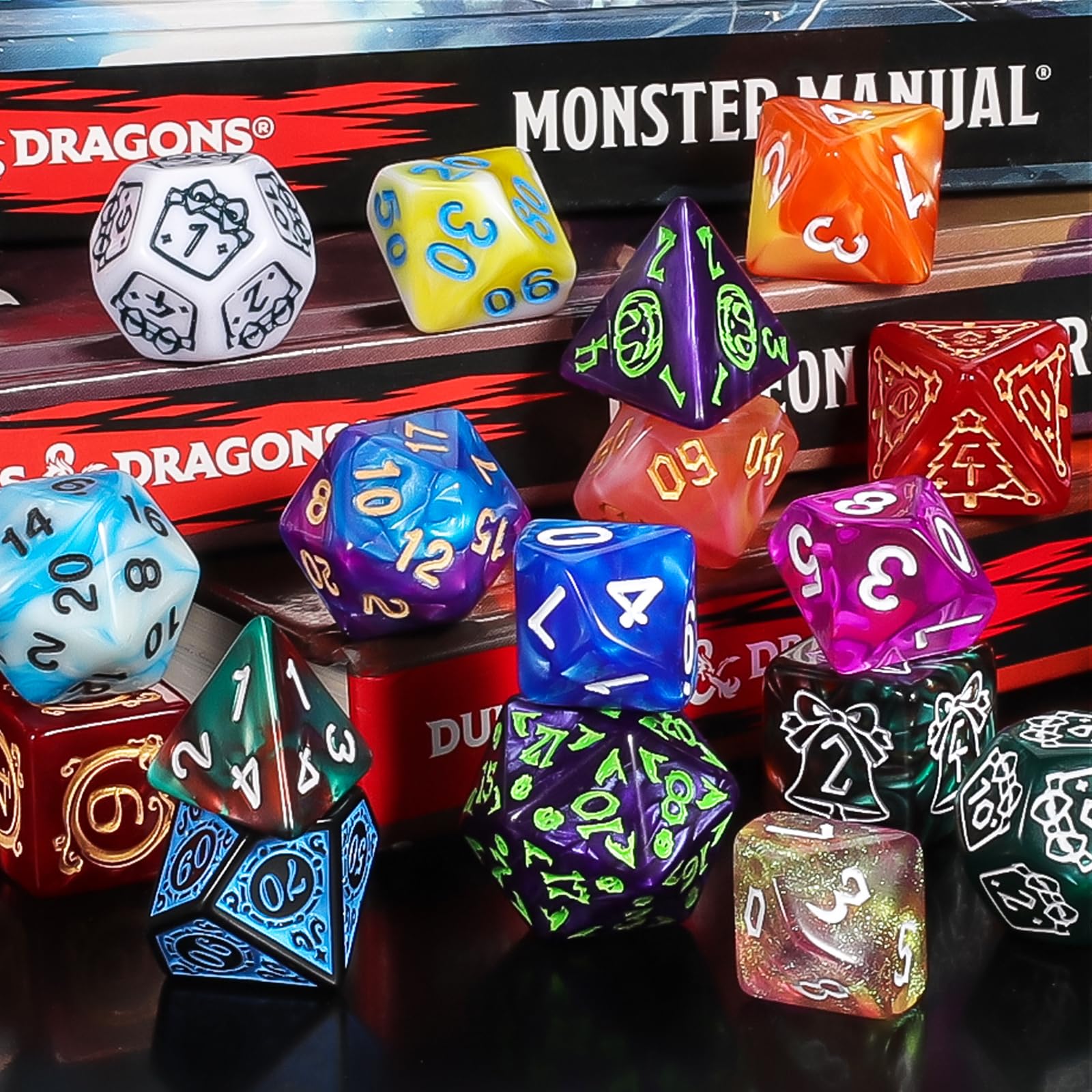 Durable acrylic dice for balanced rolling feel.