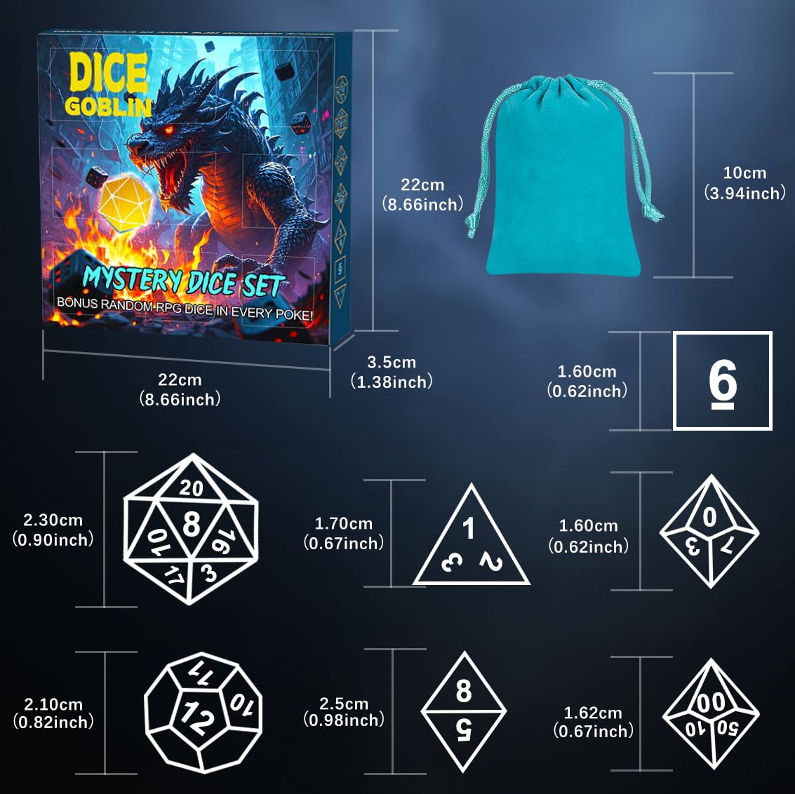 Great gift for tabletop gamers and D&D enthusiasts.