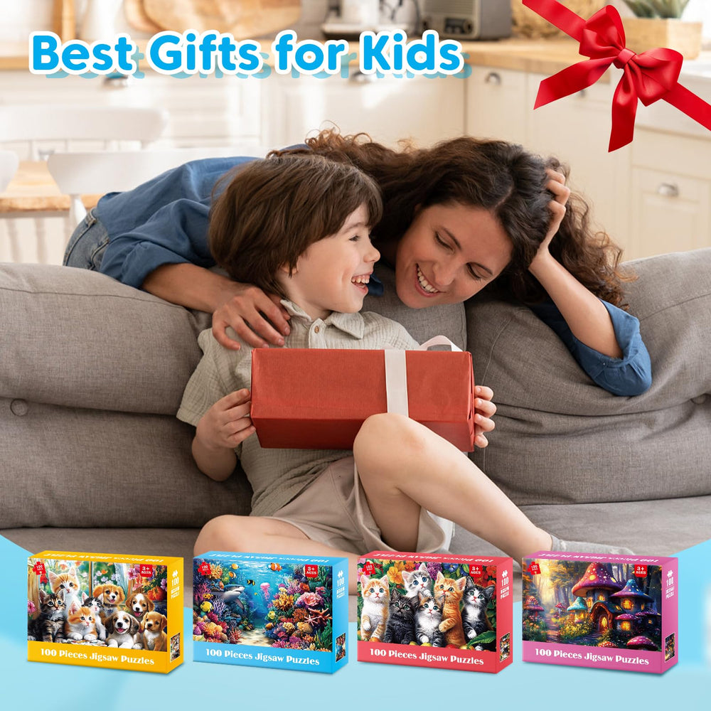 Ciavotie 100-piece puzzle emphasizes durable, kid-friendly large pieces for easy handling