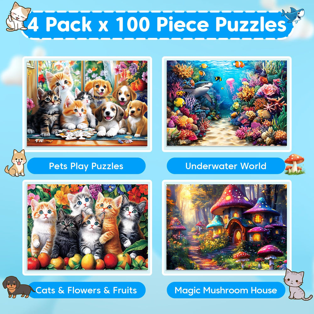 Ciavotie underwater world puzzle features vibrant sea creatures for focus