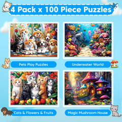 Ciavotie underwater world puzzle features vibrant sea creatures for focus