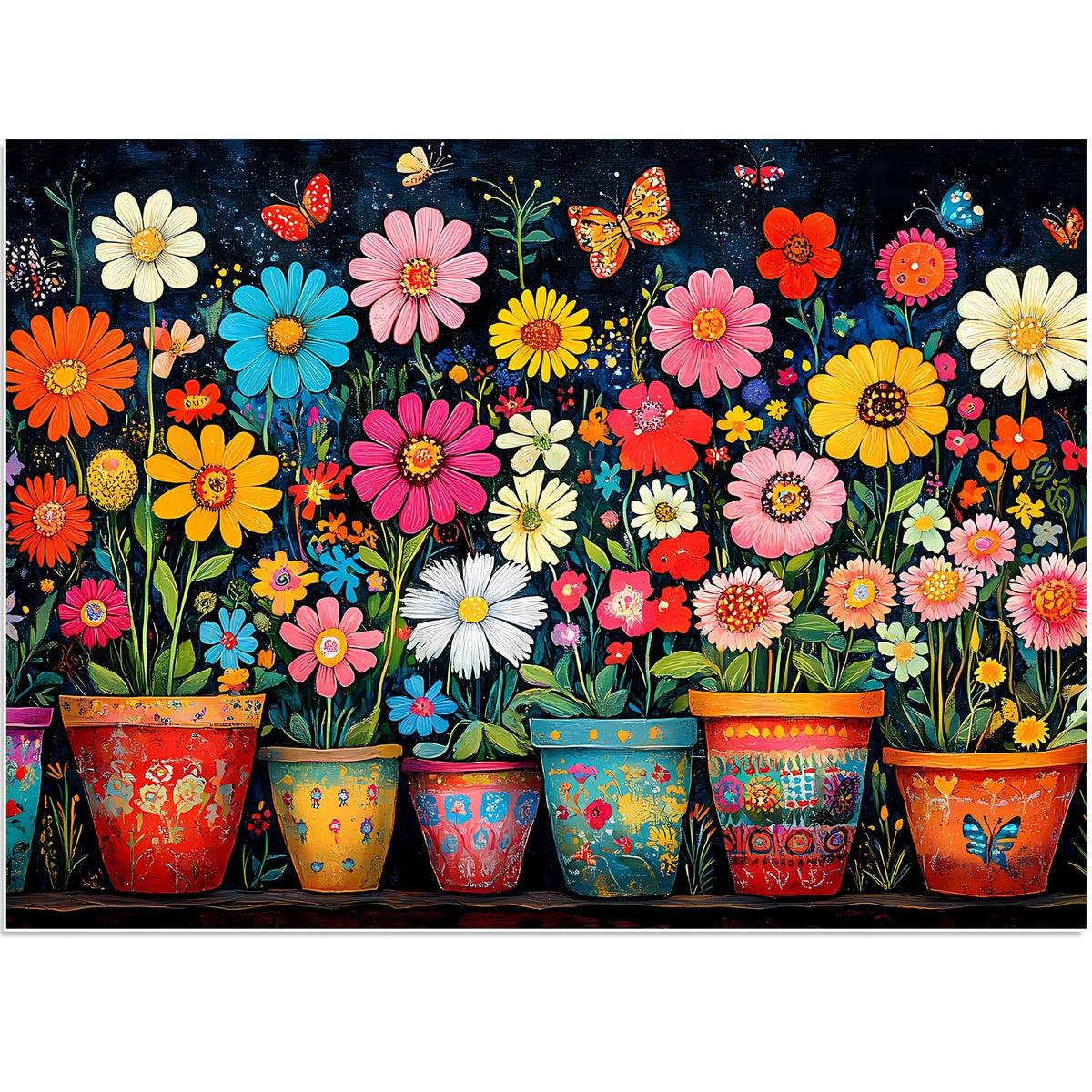 Ciavotie wildflowers 500-piece puzzle box ready for relaxing weekend fun.