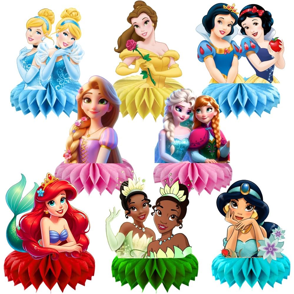 CICICO princess table centerpiece 8pcs set brightens birthday tables