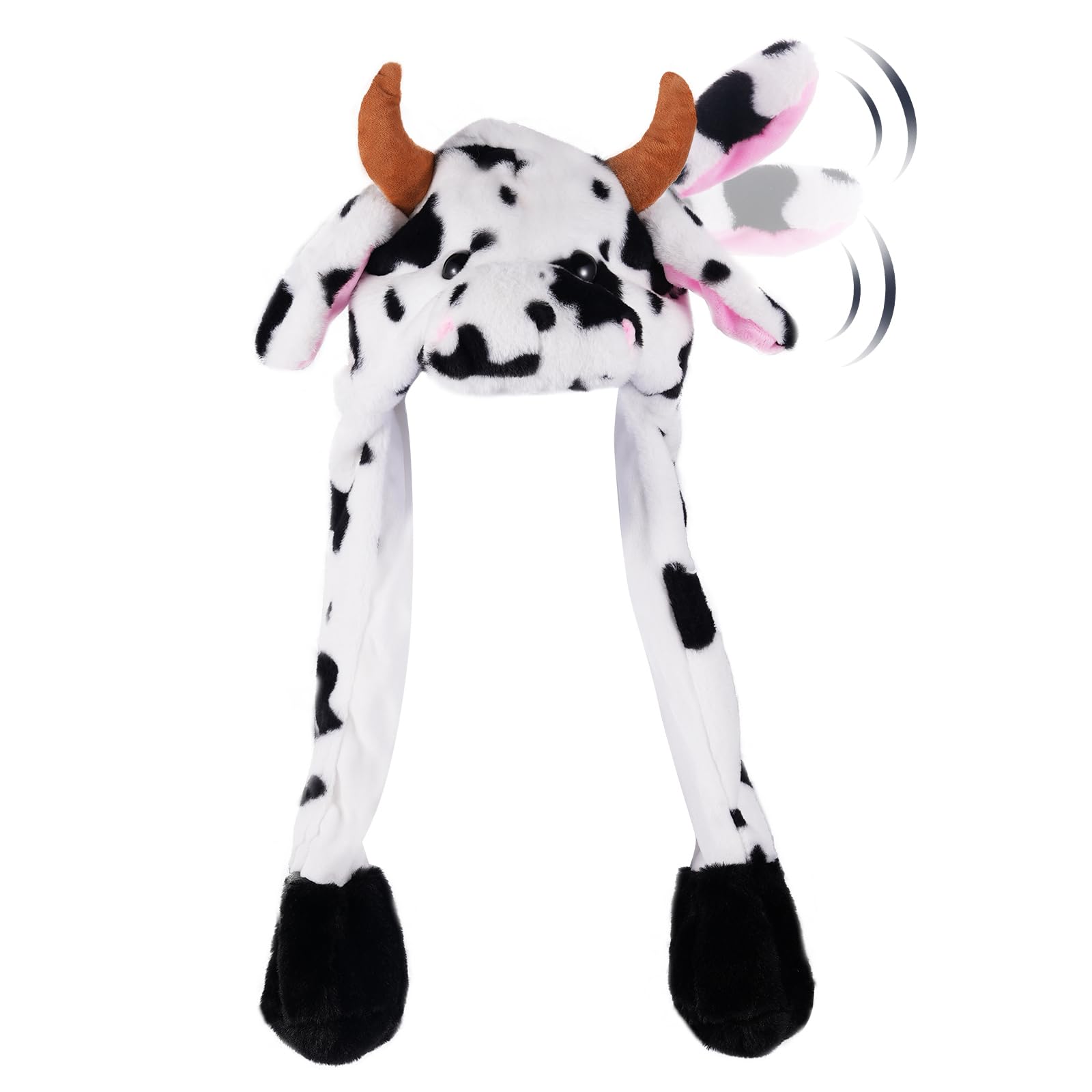 CICITOYWO cow hat with movable ears for playful photo moments