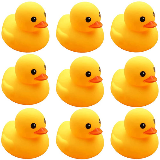 CICITOYWO yellow rubber ducks on bath tub for playful bath time