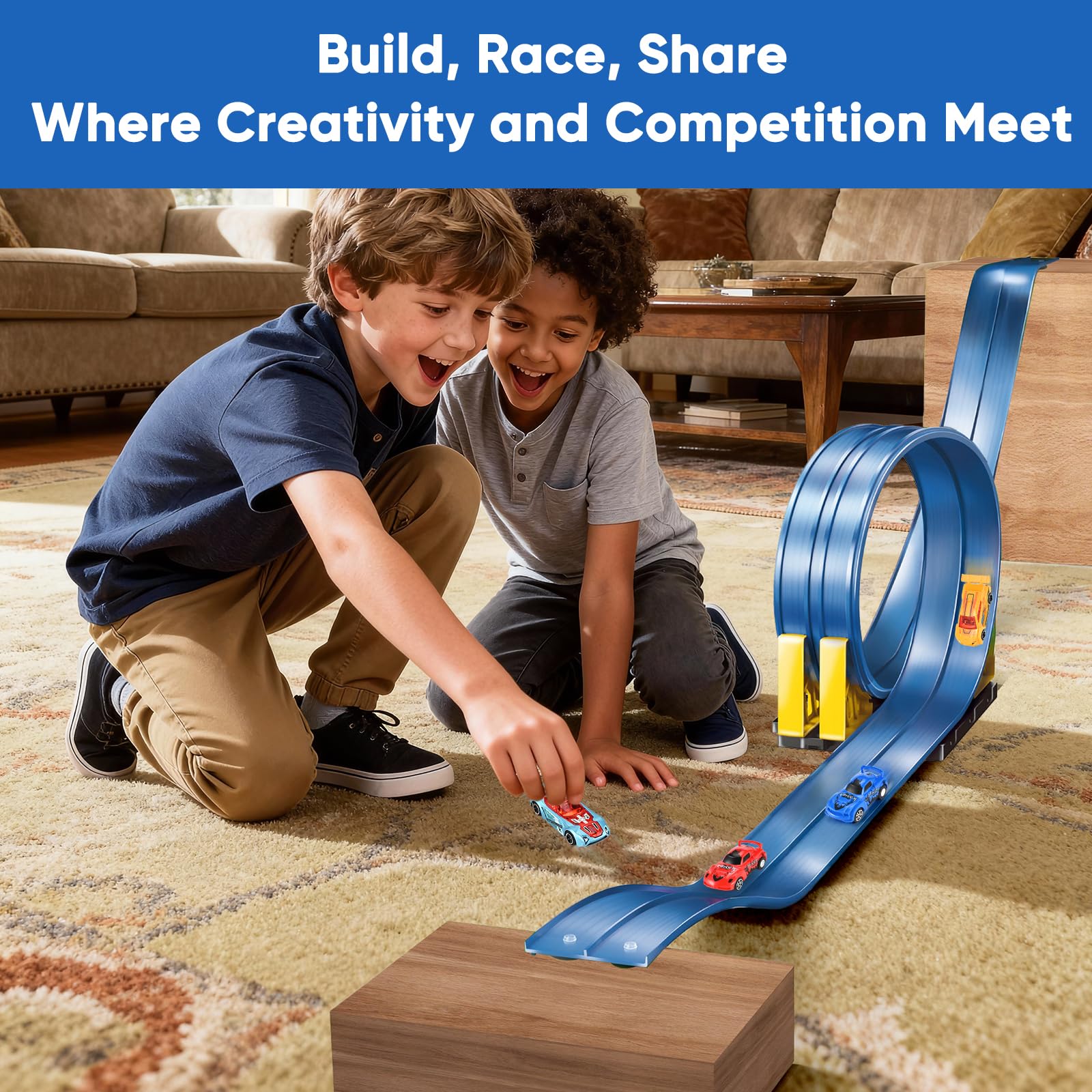 Cieex roll-up track with connectors and brackets for quick layouts