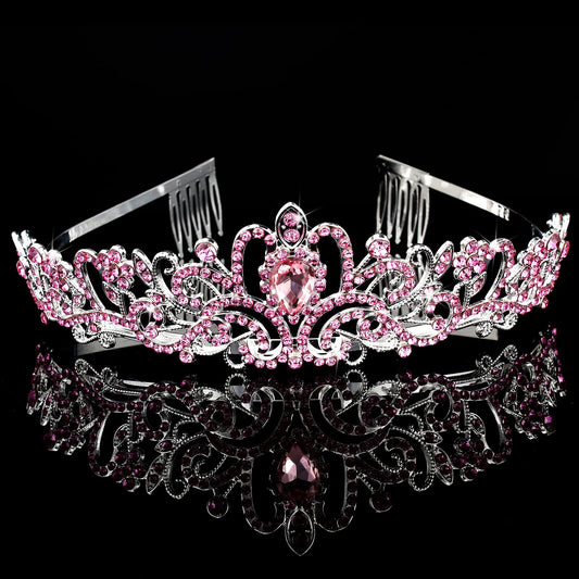 CIEHER birthday sash princess pink with glitter accents for outfits