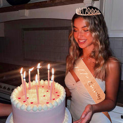 CIEHER rhinestone crown tiara for princess style moments