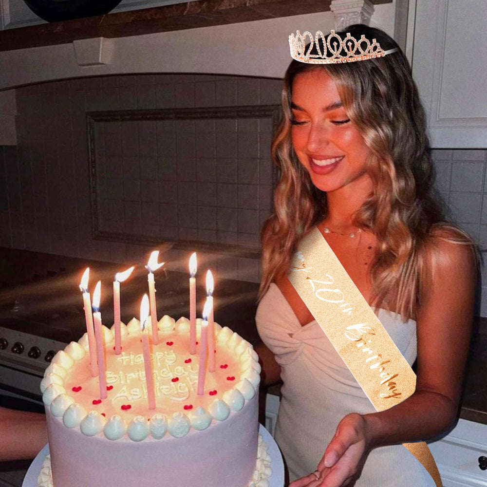CIEHER rhinestone tiara close-up adds sparkle to hairstyle.