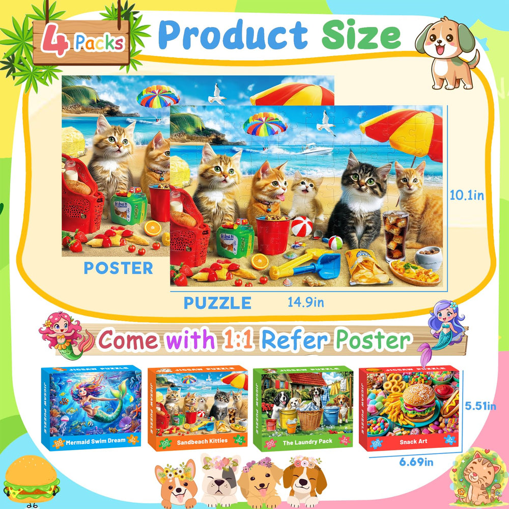 Ciesa 4-pack puzzle box: durable packaging for gifting and store display
