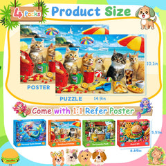 Ciesa 4-pack puzzle box: durable packaging for gifting and store display