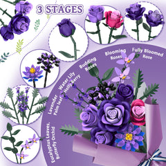 Ciesa adjustable stem rose for customizable vase displays
