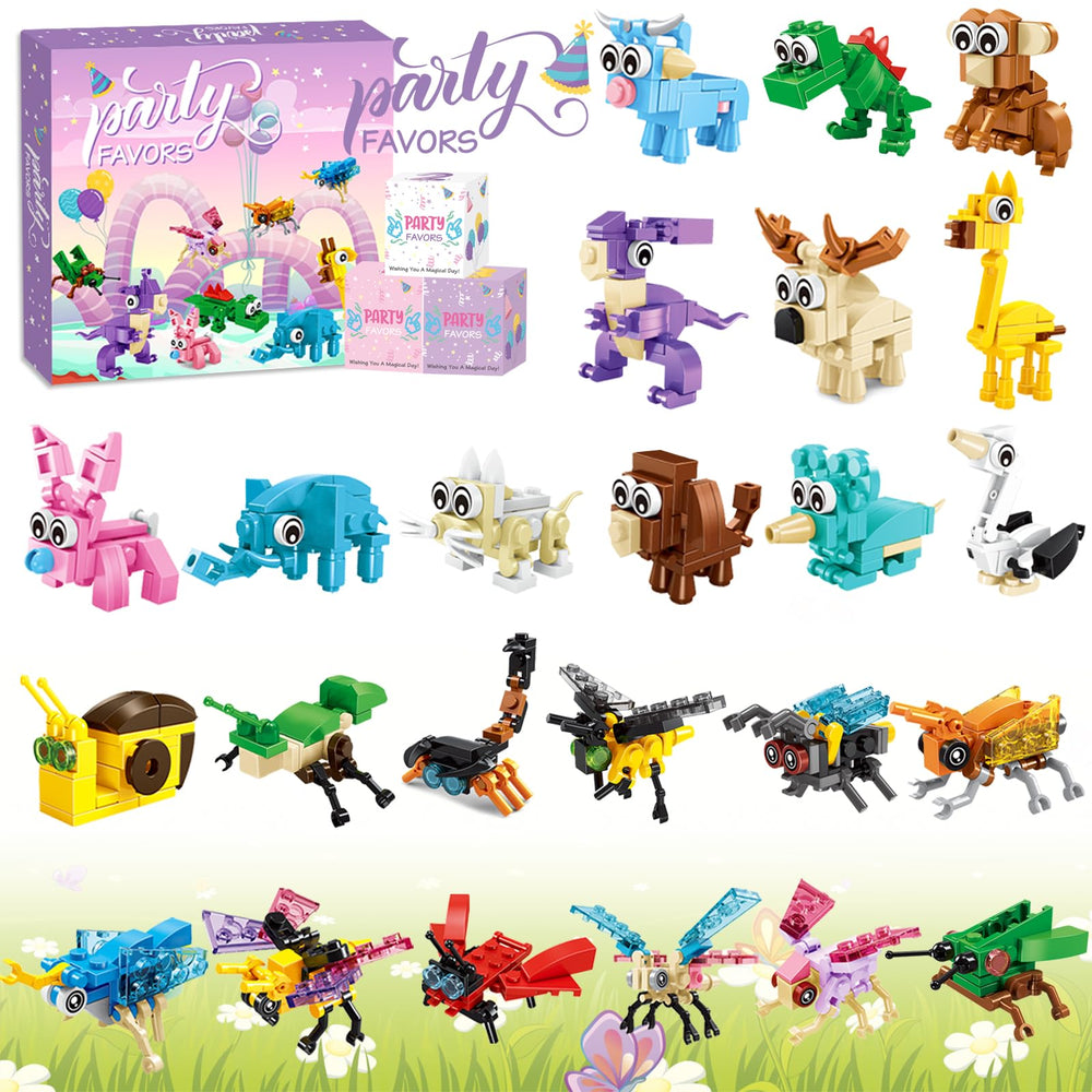 Ciesa building blocks dog for party favors and creative play at home.