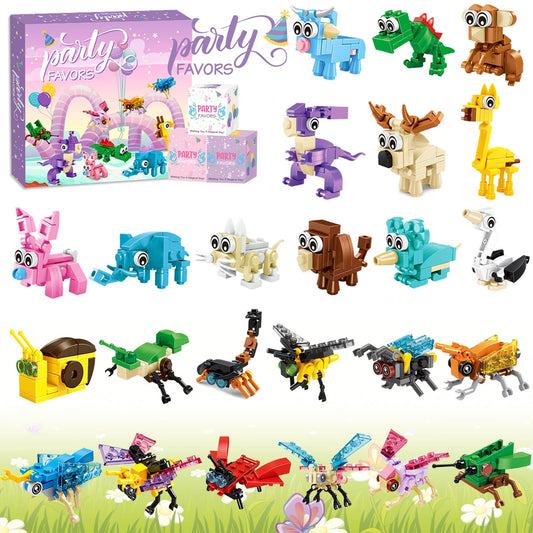 Ciesa building blocks dog for party favors and creative play at home.